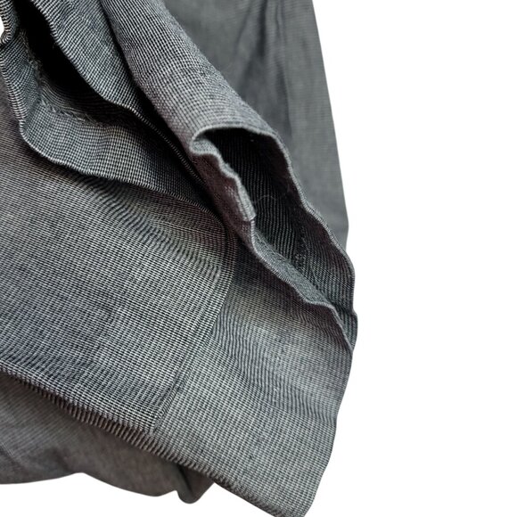 Lee Herringbone Pants Gray 18W Natural Straight Leg Just Below Waist Zip Button - Picture 4 of 8